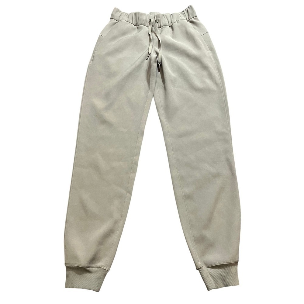 Lululemon On The Fly Jogger Green Gray Athletic Pants Womens Size 2 LW5BZDS